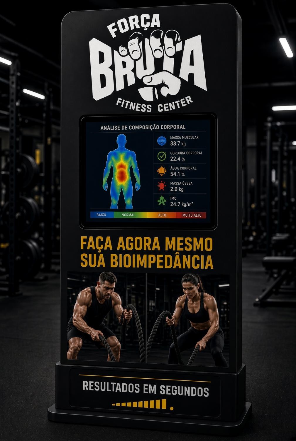 Totem de bioimpedância Força Bruta